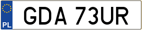 Trailer License Plate